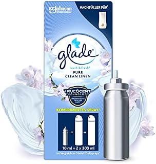 Glade Touch & Fresh (Brise One Touch) wkład uzupełniający, odświeżacz powietrza, mini spray, drzewo sandałowe i jaśmin, 1 opakowanie (1 x 10 ml)