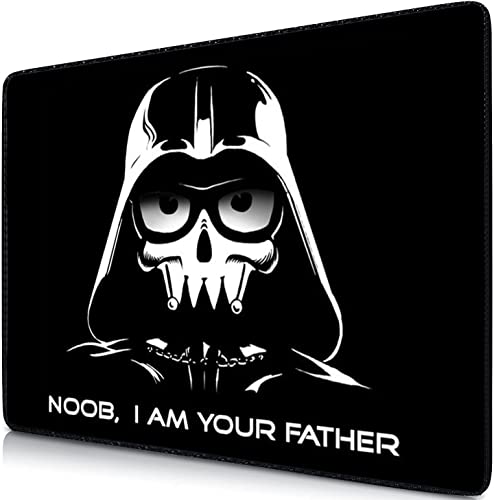 Sidorenko Tapis de Souris - 280 x 200 x 2mm - Mouse Pad - Surface spéciale améliore la Vitesse et la précision I Base en Caoutchouc Antidérapant Surface I Noir