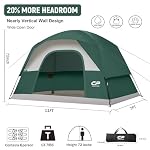 CAMPROS CP Tents for Camping 2/4/6 Person, Waterproof Windproof Dome Tent - Image 2