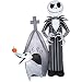 Gemmy 5' Airblown Jack and Zero w/House Disney Halloween Inflatable Scene