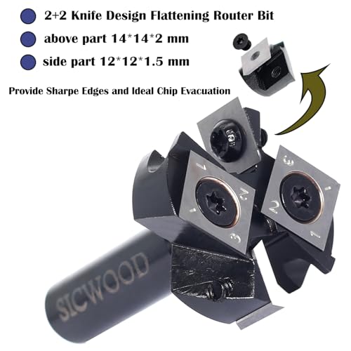 SICWOOD Slab Flattening Router Bit