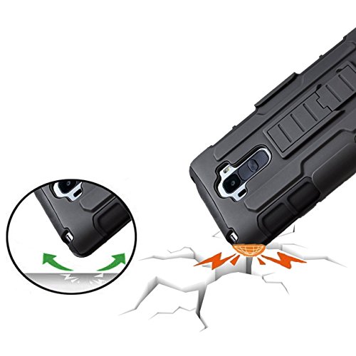 Asmyna Cell Phone Case For Lg Ls770 (G Stylo) & Other Lg Smartphones - Retail Packaging - Black/Black #TOP6