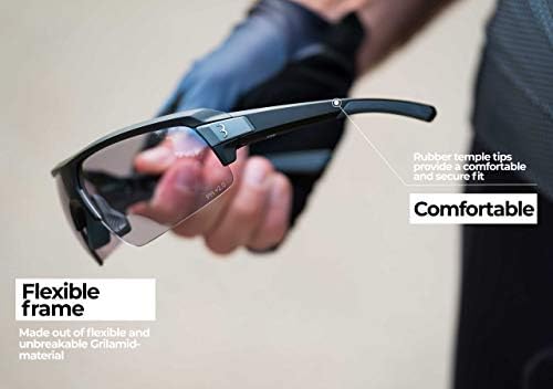 BBB Cycling Impulse Reader Prescription Cycling Glasses with Photochromic Lenses Far-Sighted Reading Area with + 1.5 Dioptre Lightweight Sunglasses UV Protection BSG-64PH