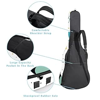 Housse imperméable pour guitare acoustique avec double bandoulière et poche Motif chiot coloré, Multicolore 01., 42.9×16… - Les Beatles, Paul McCartney, John Lennon, RIngo Starr, George Harrison Housse imperméable pour guitare acoustique avec double bandoulière et poche Motif chiot coloré, Multicolore 01., 42.9x16… – Image 3