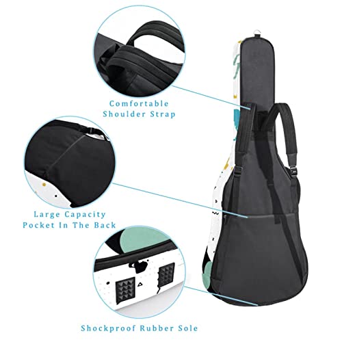 Housse imperméable pour guitare acoustique avec double bandoulière et poche Motif chiot coloré, Multicolore 01., 42.9×16… - Les Beatles, Paul McCartney, John Lennon, RIngo Starr, George Harrison Housse imperméable pour guitare acoustique avec double bandoulière et poche Motif chiot coloré, Multicolore 01., 42.9x16… – Image 4