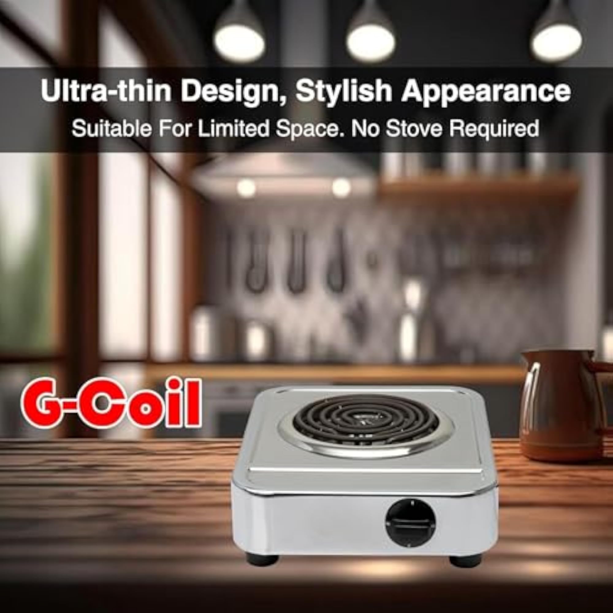 2000W Portable Electric Hot Plate, Durable Stainless Steel