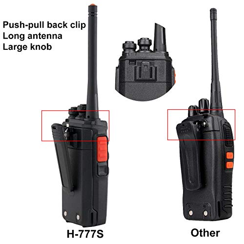 Retevis H-777S Walkie Talkies Long Range,Heavy Duty Portable Frs Two-Way Radios, Hands Free,Safe Call,Rugged Commercial 2 Way Radios With Gang Charger,For Warehouse, Churches,Jobsite(6 Pack) #TOP6