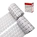 La Croqueta 1100Pcs (550 Pairs) 20 mm/0.78 Inch Diameter Sticky Back Coins Hook & Loop Self Adhesive Dots Tapes-White