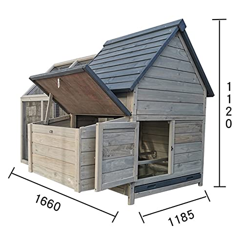 Outdoor-Geflügelkäfige Mit Laufkäfigen Im Hühnerstall, Mehrschichtige Hühnernistkästen Mit Rampen Im Hinterhof… – Bild 6
