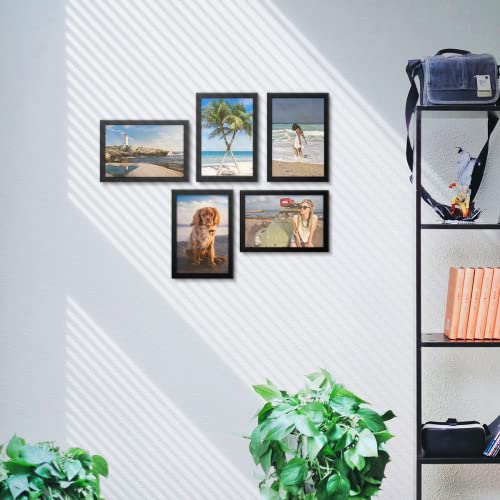 Kit 10 Molduras Pretas Para Quadro A4 21x30 Certificado Com Acetato