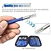 36PCS Terminal Removal Tool Kit, Wire Connector Pin Extraction Tool, Electrical Pin Removal Tool Set, Car Terminal Release Tool Automotive Depinning Tool Kit for Household Devices (Blue)