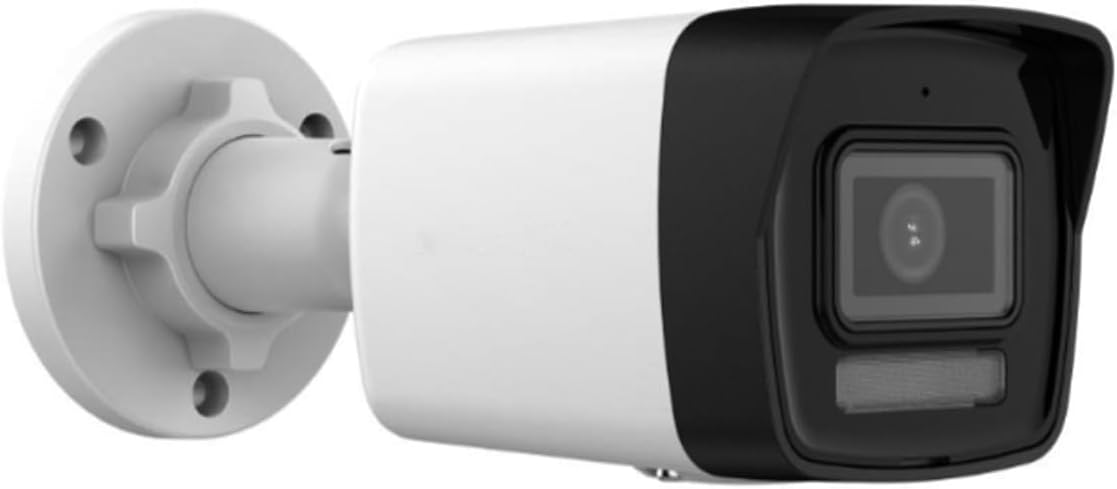 DS-2CD1083G2-LIUF 4K 8MP Smart Hybrid Light IP Bullet PoE Camera, 2.8mm Wide Angle Lens, H.265+ Compression, IP67, Human and Vehicle Detection, Built-in Microphone & card slot (SD Card Not Including)