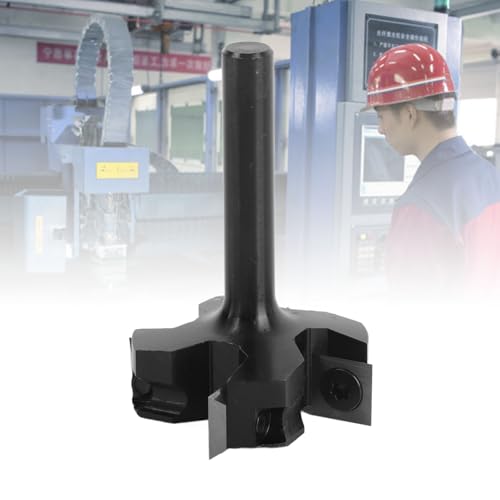 Fafeicy 8mm Schaftopfboard -Oberflächen -Router -Bit 4 Flötenkarbidplattenabflacher Planer für Holz -CNC -Fräsen und Handheldrouter