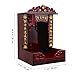 Abaodam Wooden Buddha Display Cabinet Shelf for Home Feng Shui Decor, Tabletop or Wall Leaning Statue Holder with Pull-Out Tray, Chinese Style