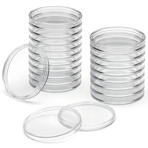 Porta monedas acrílico transparente de 40.6mm, pack 20 piezas miniatura 1