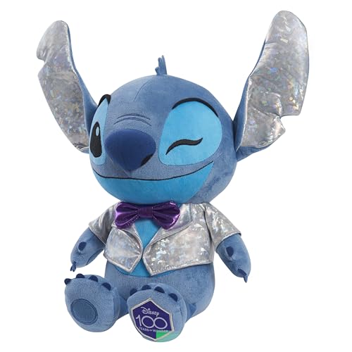 Just Play Disney100 Years of Wonder Stitch Large Plush Stuffed Doll, Officially Licensed Kids Toys for Ages 2 Up