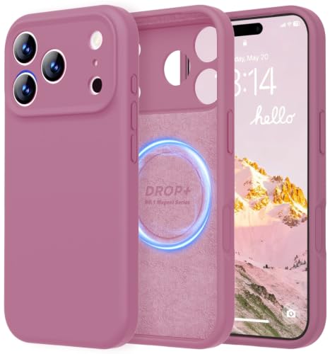 Image of LOVE 3000 Designed for iPhone 17 Pro Case, Premium Silicone [Compatible with Magsafe][Soft Anti-Scratch Microfiber Lining] Shockproof Protective Phone Case for Men Women 6.3 inch, Lavender Purple