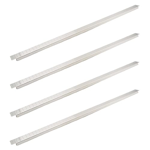 4 Pack 20.6 Inch 523 mm Stainless Steel Adaptor Bar for Food Pan, Divider Bar for Food Service Bain Marie Steam Table Steam Loss Prevention