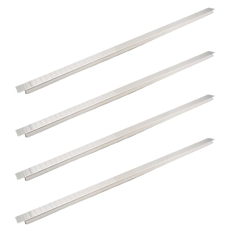 4 Pack 20.6 Inch 523 mm Stainless Steel Adaptor Bar for Food Pan, Divider Bar for Food Service Bain Marie Steam Table Steam Loss Prevention