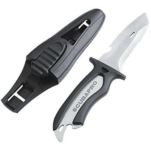 Cuchillo de buceo Scubapro Mako acero inoxidable para evitar enredos en redes marinas