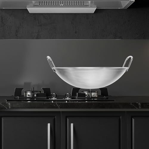Wok de acero inoxidable ULTECHNOVO con doble asa y fondo redondo miniatura 4