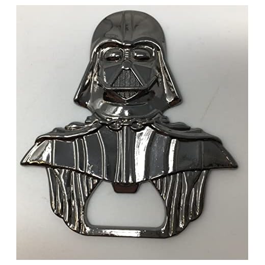 Abrebotellas Star Wars de Bayram - Llavero Abrebotellas de Darth Vader de Star Wars - Abridor Metálico de Vino y Cerveza con Chapa - el Regalo de Fiesta Perfecto Herramientas de Cocina de Recuerdo