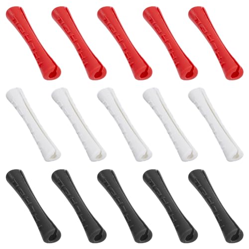 HOBBIESAY 15Pcs 3 Colors Rubber Bicycle Frame Protector Tube Shape Bike Frame Sleeve Shifter Brake Cable Protective Cover Bike Shifter Brake Cable Guard for Bicycle Accessories