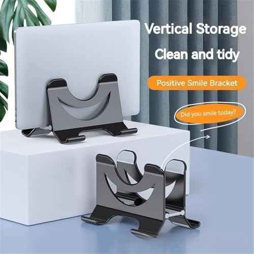 Soporte vertical para portátil contra el desorden de mesas y escritorios 3