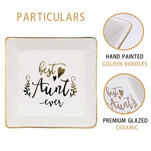 Aunt-Gifts-Best-Aunt-Ever-Birthday-Gift-for-Women-Auntie-from-Niece-and-Nephew-Mothers-Day-Christmas-Jewelry-Dish-Ceramic-Trinket-Trays-Ring-Holder-Bathroom-Decor Aunt Gifts Best Aunt Ever Birthday Gift for Women Auntie from Niece and Nephew Mothers Day Christmas Jewelry Dish Ceramic Trinket Trays Ring Holder Bathroom Decor