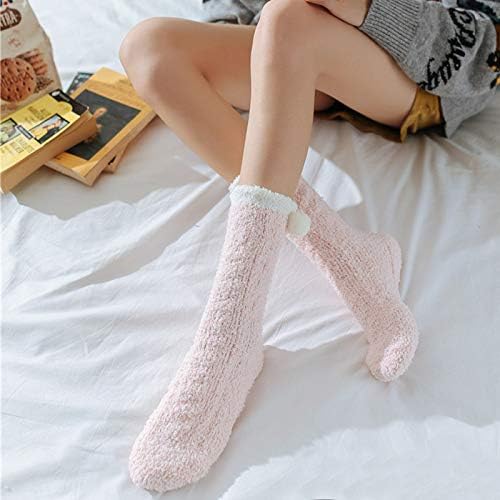 Image of Loritta 6 Pairs Womens Fuzzy Socks, Winter Warm Fluffy Slipper Socks