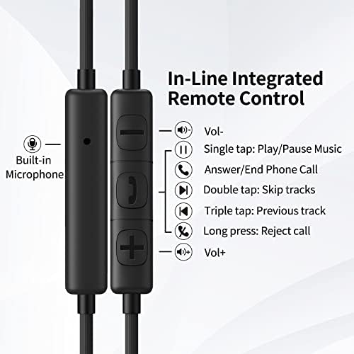 ACOCOBUY USB C Headphones for Samsung S23 USB Type C Earphone In-Ear USB Type C Earbud with Mic Wired Headphone for Galaxy A53 A33 S22 S21 S20 FE Z Flip4 OnePlus Nord 2T 10T Pixel 6a 7 Mi 11T 12T