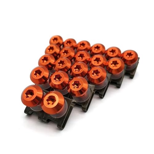 �I�[�g�o�C�{���g 20 �ɓK�p����X�Y�L�p GSX650F �� GSXR1300 SV1000 TL1000 GSR600 �I�[�g�o�C�J�X�^���t�F�A�����O�{�f�B�{���g�l�W�X�v�����O�i�b�g M6(Orange)