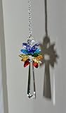 Crystal Guardian Hanging Angel, Chakra crystal ornament, Window Suncatcher, Rainbow Maker, Protection angel