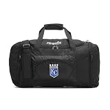 Northwest The Company MLB Kansas City Royals Roadblock Embroidered Duffel Bag, 20-Inch, Black