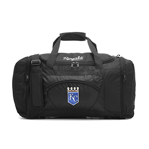 Northwest The Company MLB Kansas City Royals Roadblock Embroidered Duffel Bag, 20-Inch, Black