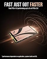 SABRENT Rocket 2242 4TB NVMe SSD, PCIe 4.0 x4 M.2 2242 Internes Solid State Drive, TLC NAND, bis zu 7300MB/s Lesen & 6400MB/s Schreiben, kompakte SSD für Laptops, Mini-PCs und Handgeräte (SB-2742-4TB) – Ansicht 3