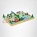Melissa & Doug Take-Along Railroad Tabletop Playset with Wooden Train Toys, Animals & Scenery Play Pieces, Preschool Learning Toys for Girls & Boys 3+ - FSC Certified