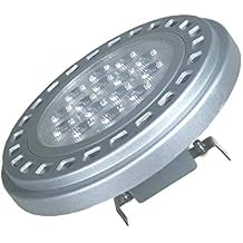 QLEE Ar111 Led G53 Bulb 15w AC120V 6000k Cool White Light Es111 Ar111 Spotlight Tracklight Landscape Reflector Light 30Beam View Angle 1500lm Halogen 75w 100w Replacement Bulbs AR111 G53, AC120V