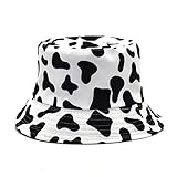 Pamelas Playa Sombrero De Pescador De Algodón Puro con Estampado Floral De Plantas, Sombrero De Verano, Protección Solar para Exteriores, Sombrero para El Sol,A,56Cm-58Cm