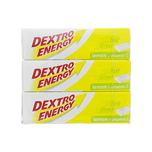 Dextro Energy Tabletes sabor limão 47 g pacote com 3