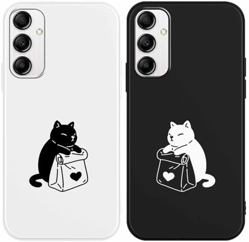 Xylota 2 przezroczyste etui na telefon komórkowy Samsung Galaxy A34 5G 6,5", przezroczyste etui Aesthetic z motywem serca miłosnego, miękkie, silikonowe, cienkie, TPU, odporne na uderzenia i
