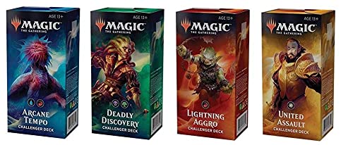 MTG 2019 Challenger Set complet de 4 decks compétitifs prêts à jouer