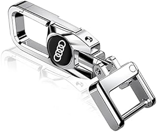 Metal Car Keyring, Wear-Resistant Keychain, Anti-rust Key Chain for Men and Women Key Ring, Silver