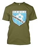 Guatemala Crest - Soccer Futbol Sports Men's T-Shirt (Olive, X-Large)