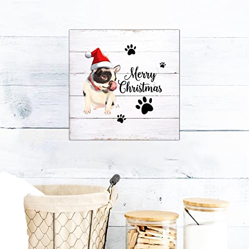 Plaque en bois de Noël décoration murale vintage premium
