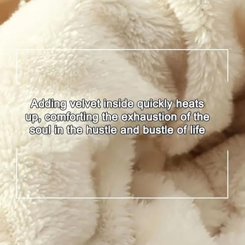 Winter Versatile Knitted Hooded Scarf for Women, Hat Scarf All-in-one Warm Windproof Fleece Cycling Protection Ear Cap 5