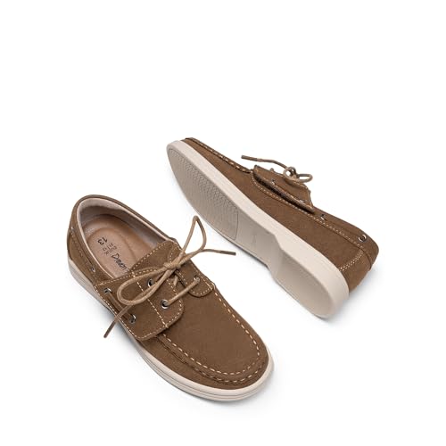 Image of DREAM PAIRS Boy's Loafers Boat Dress Shoes | Classic Moccasin Toe Comfortable Kids Toddler Formal School Slip on Casual Wear