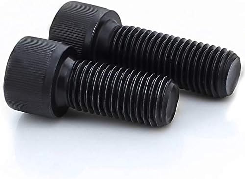 Ochoos M1.4-M2 12.9 Level high Strength Screws Full Tooth Cup Head Screw Cylindrical Head Bolts hex Socket Head Bolt - (Size: M1.4x6(100pcs))