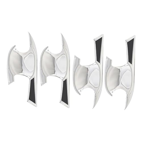 Hiiaw B Silver Car Door Handle Cover Trim For Crv For Cr-V 2017-2022 For 5Th Abs Car Exterior Door Handle Covers Trim Modify Frame Stickers Accessories(B Silver)