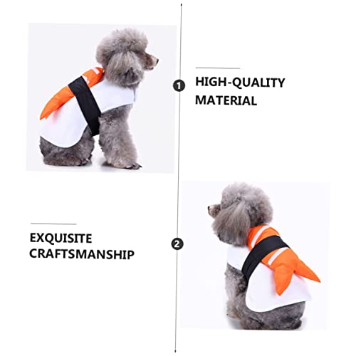 Disfraz Halloween para perro talla L naranja miniatura 5